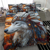 GB-NAT00905 Wolf Color Native American