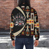 BB251225M07 Bear Claws Native American Bomber Jacket With Sleeve Pocket