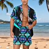 BJ000129 Native American Men Short Sleeve Button Pajamas