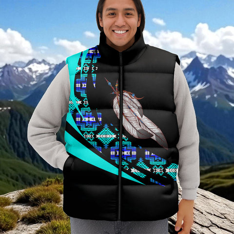 BJ000129 Native American Unisex Down Puffer Vest