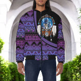 BJ000132v3 Dreamcatcher Native American Bomber Jacket With Sleeve Pocket