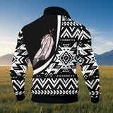 BJ000152 Native American Thick Knit Fleece Jacket