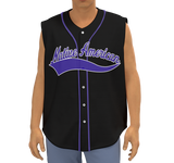 BJ000179 Pattern Native American Men's Sleeveless Baseball Jersey