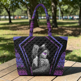 BJ00032 Woman Spirit Native American Quilted Shoulder Tote Bag