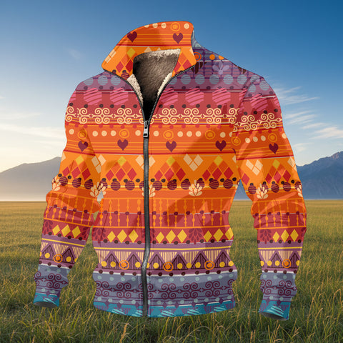 BJ0009 Native American Thick Knit Fleece Jacket