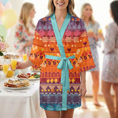 BJ0009 Native American Womens Satin Wedding Robe