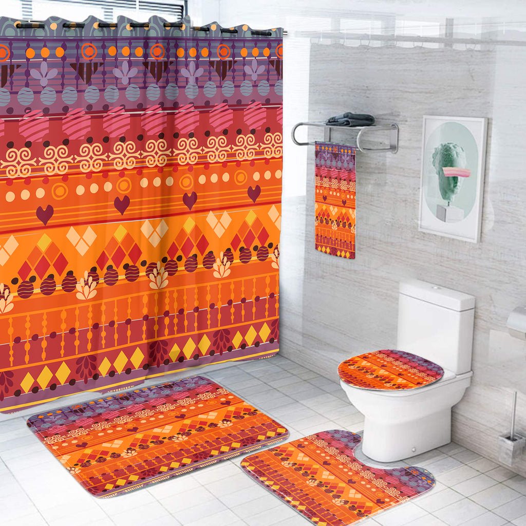 BJ0009 Tribe Pattern Native American Bathroom set