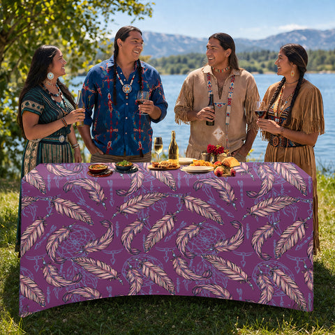 BLK0013 Dreamcatcher Feather Native American Elastic Table Cover