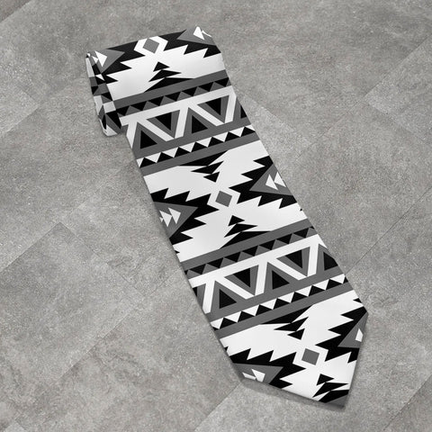 BLK0019 Native American All-over Print Necktie