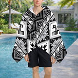 BLK0034 Thunderbird Native American Hooded Towel Poncho