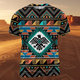 BLK0034v2 Thunderbird Native American 3D T-shirt