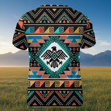 BLK0034v2 Thunderbird Native American 3D T-shirt