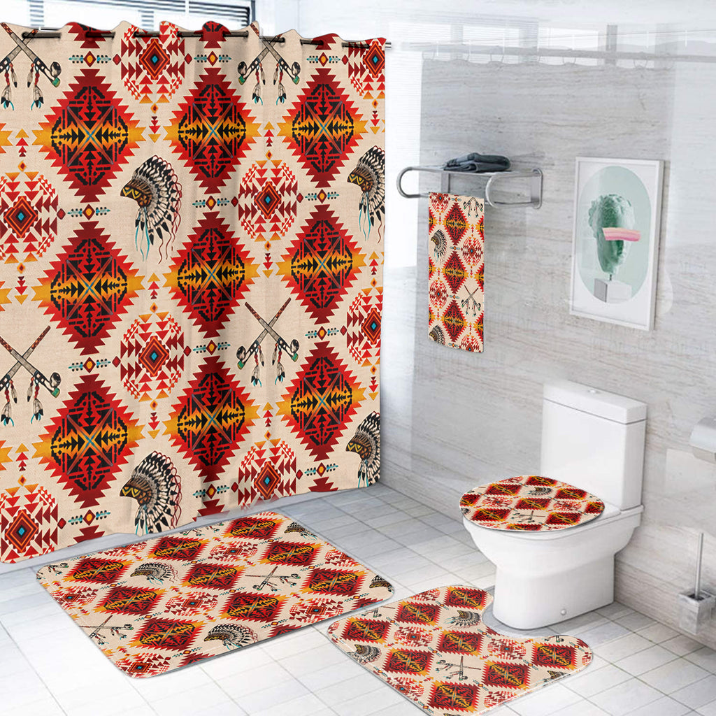 BLK0044 Chief Native American Bathroom set