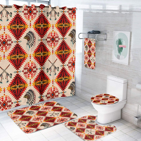 BLK0044 Chief Native American Bathroom set