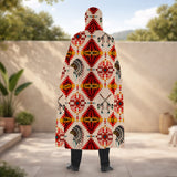 BLK0044 Native American AOP Unisex Hooded Cloak for Kids and Adults