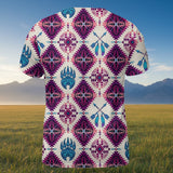 BLK0044v2 Bear Native American 3D T-shirt