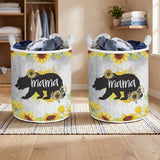 BR0037 Mama Bear Native American Quilted Laundry Basket