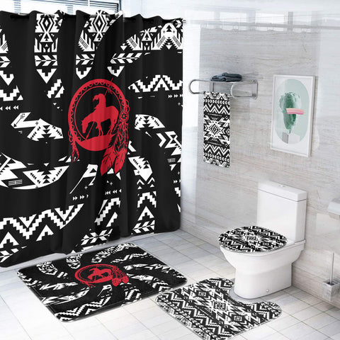 BRS-HD250120M08 Trail Of Tear Native American Bathroom set
