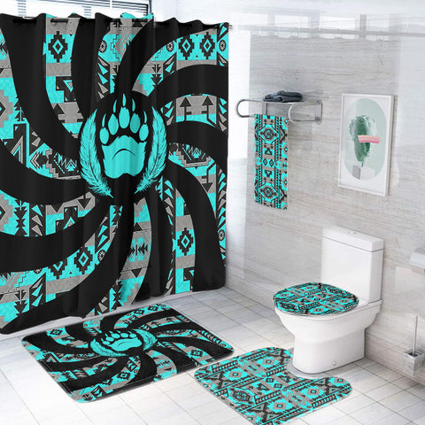 BRS-HD250120M10 Bear Native American Bathroom set