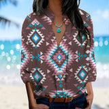 BS-000121 Native American Women's Long-Sleeved Shirt