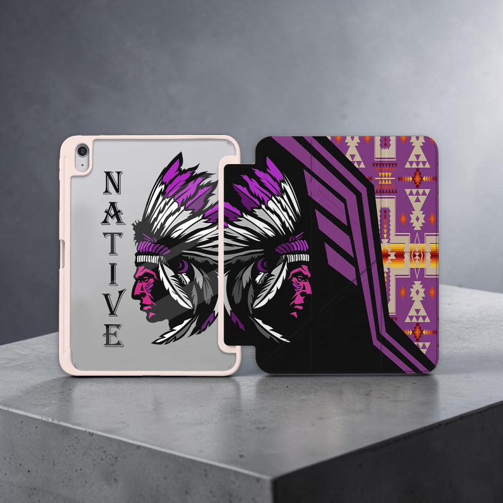 BS-000133 Chief Native American Y-fold Tablet Cases