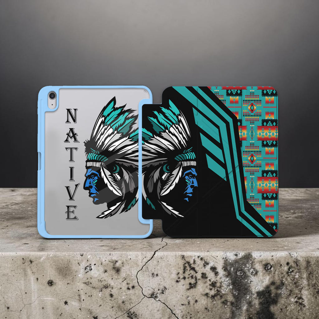 BS-000138 Chief Native American Y-fold Tablet Cases