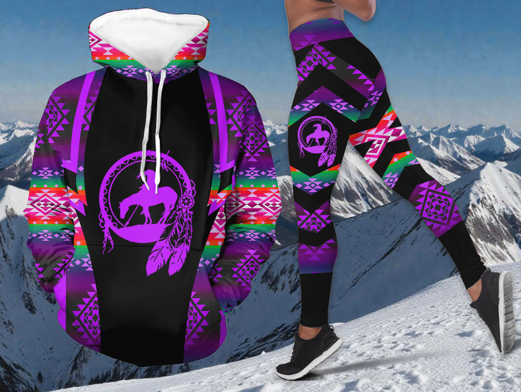 BS-000143 Trail of Tears Native American Hoodie Leggings Set
