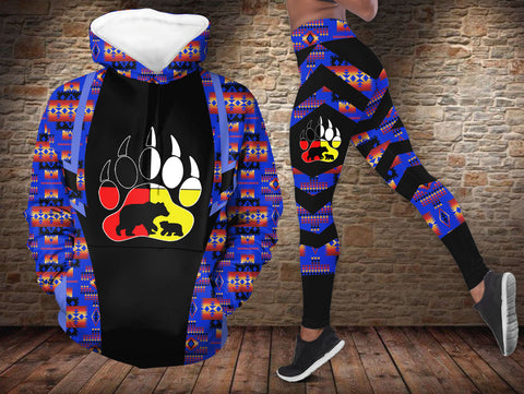 BS-000146v2 Mama Bear Native American Hoodie Leggings Set