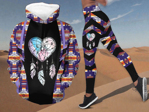 BS-000147v2 Dreamcatcher Native American Hoodie Leggings Set