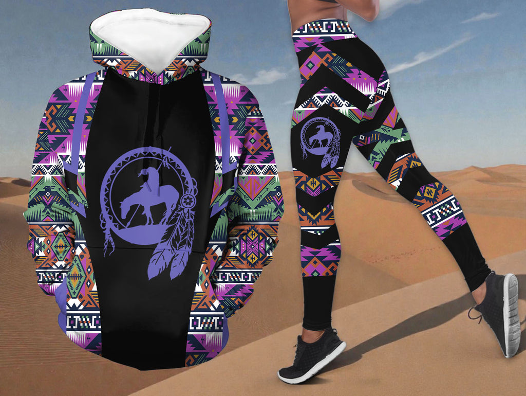 BS-000151 Trail of Tears Native American Hoodie Leggings Set