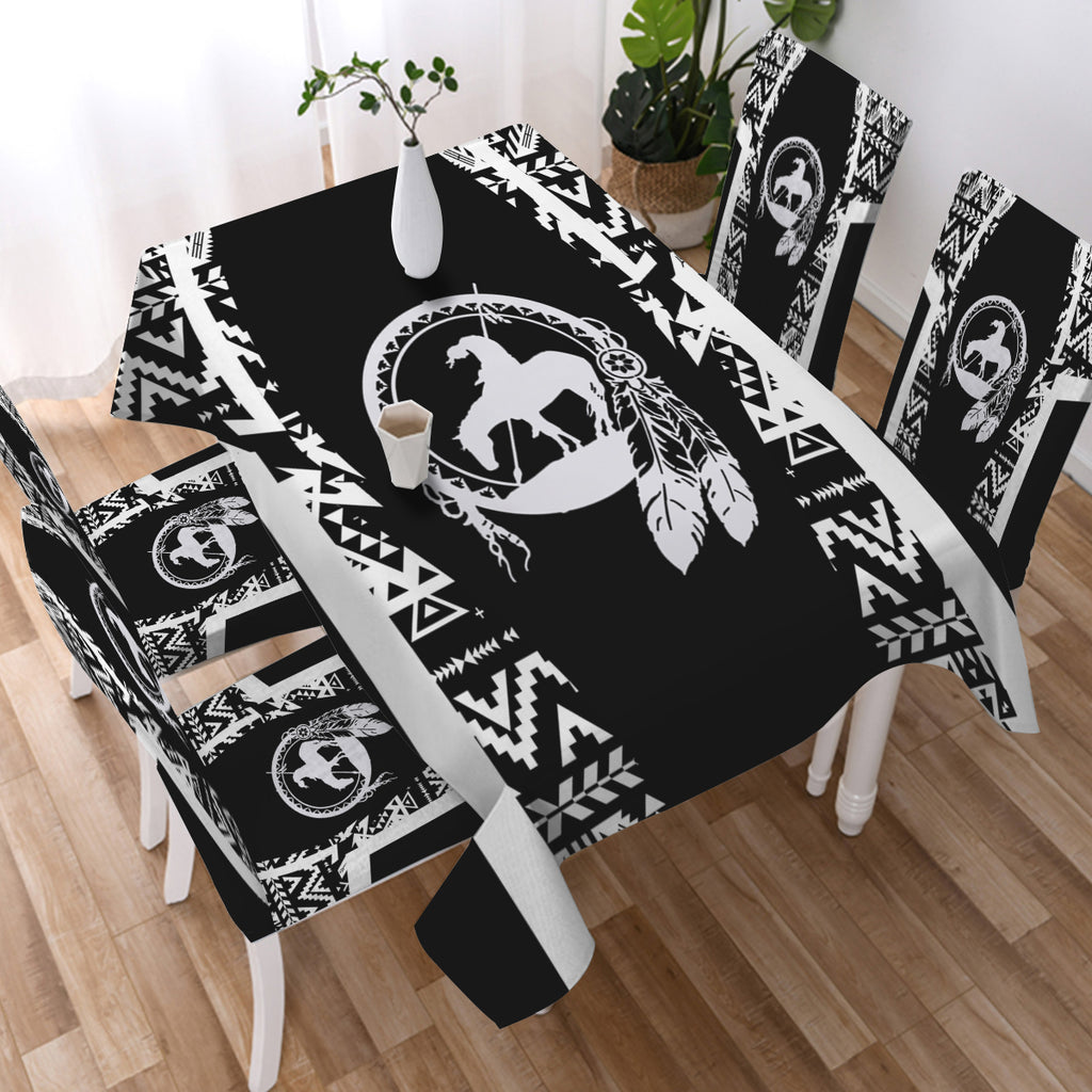 BS-000153 Trail of Tears Native American 5pcs Dining Table Set - Tablecloth