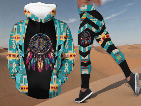 BS-000175v2 Dreamcatcher Native American Hoodie Leggings Set
