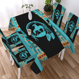 BS-000175 Trail of Tears Native American 5pcs Dining Table Set - Tablecloth