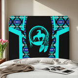 BS-000188 Native American Elastic Headboard Cover