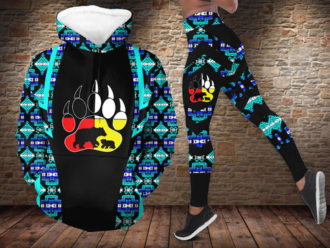 BS-000188v2 Mama Bear Native American Hoodie Leggings Set