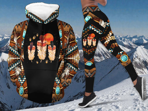 BS-000193v2 Sisters Native American Hoodie Leggings Set