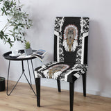 BS-000195 Wolf Chief Native American 5pcs Dining Table Set - Tablecloth