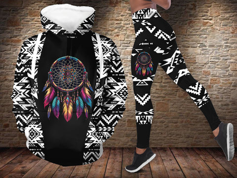BS-000195v3 Dreamcatcher Native American Hoodie Leggings Set