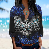 BS-00024 Native American Women's Long-Sleeved Shirt