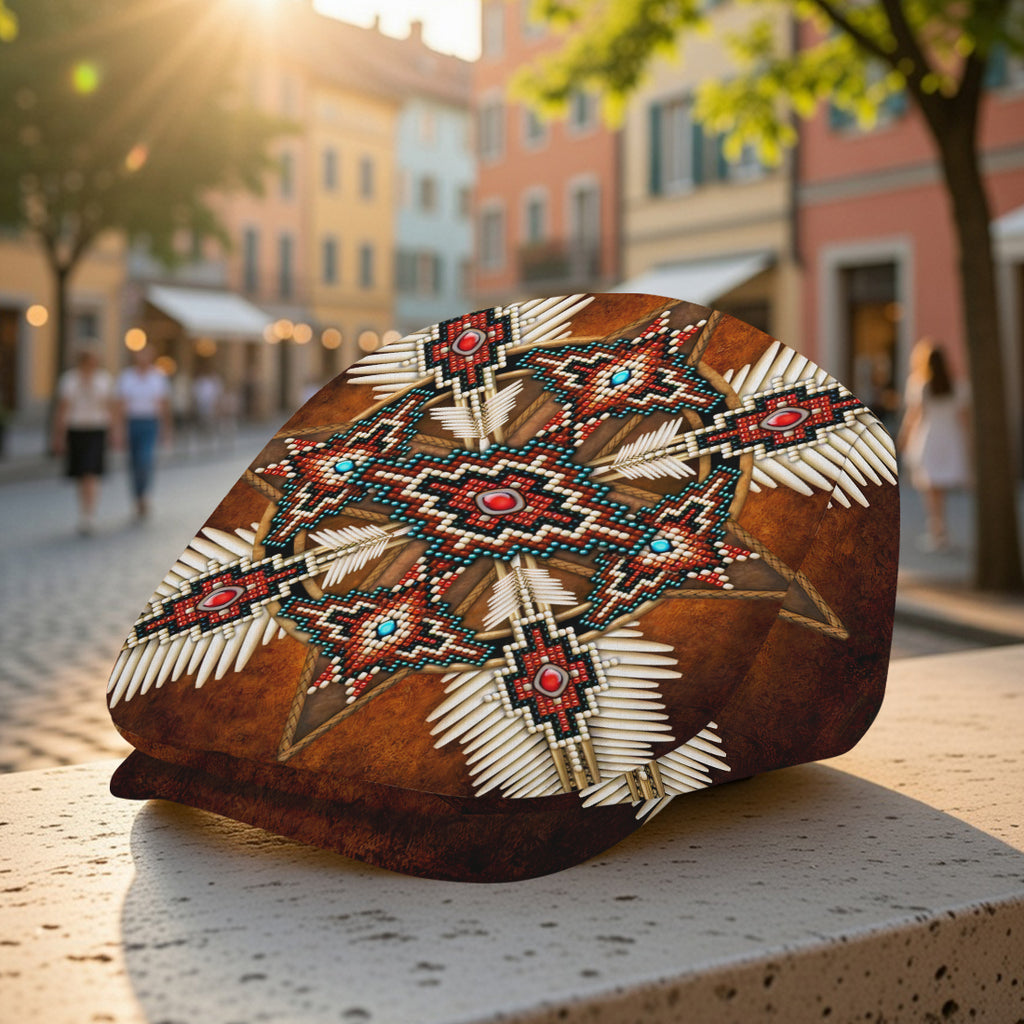 BS-00029 Mandala Native American Jeff Cap