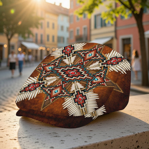 BS-00029 Mandala Native American Jeff Cap