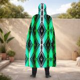 BS-000312v2 Native American AOP Unisex Hooded Cloak for Kids and Adults