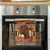 BS-00031 Bison Native American Kitchen Dish Towel Set of 2