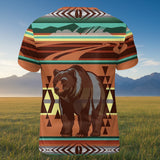BS-00031v2 Bear Native American 3D T-shirt