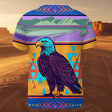 BS-00031v3 Eagle Native American 3D T-shirt
