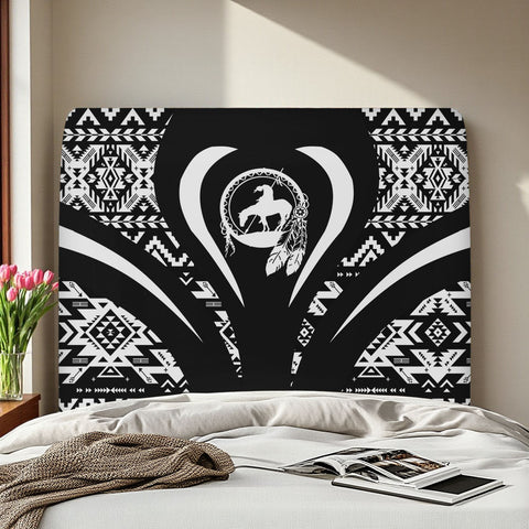 BS-000335 Native American Elastic Headboard Cover