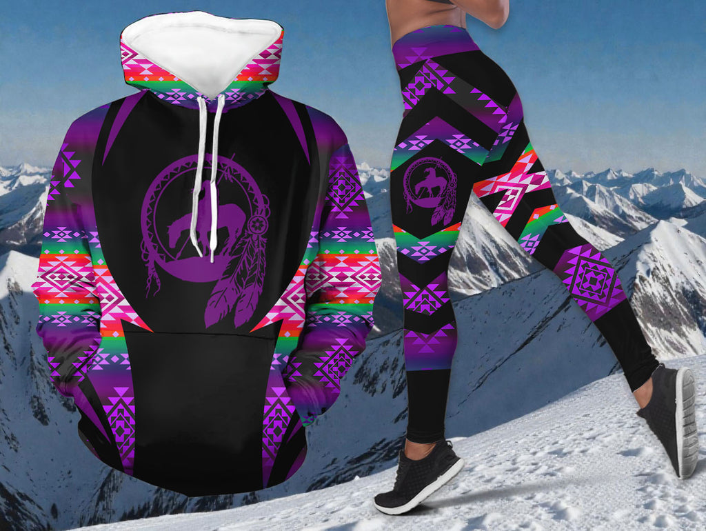 BS-000360 Trail of Tears Native American Hoodie Leggings Set