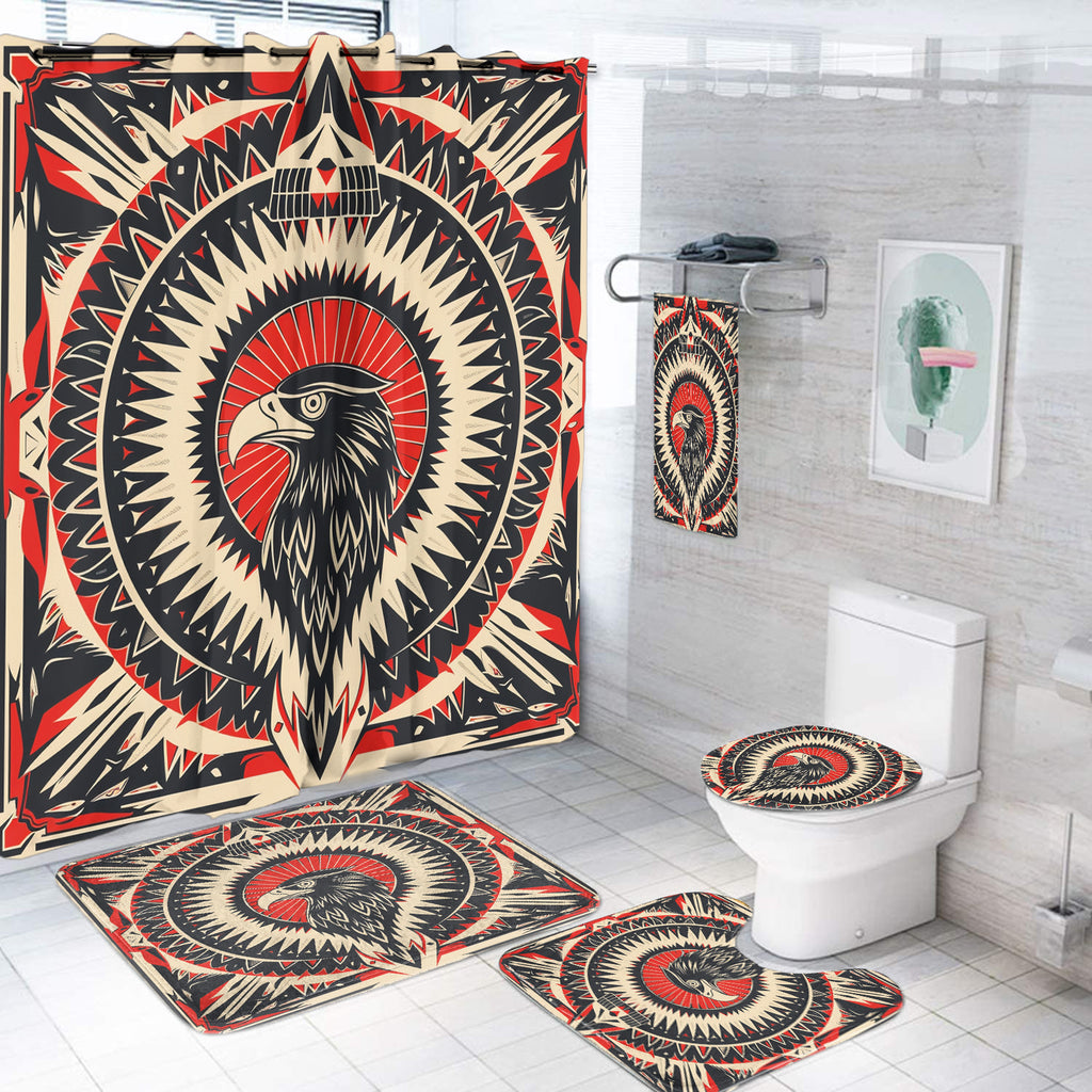 BS-000412 Pattern Native American Bathroom Set