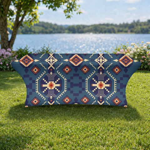BS-00080 Pattern Native American Elastic Table Cover