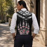 Bear Clan Native American Suit Vest Jacket Print Front & Back GB-HW000557